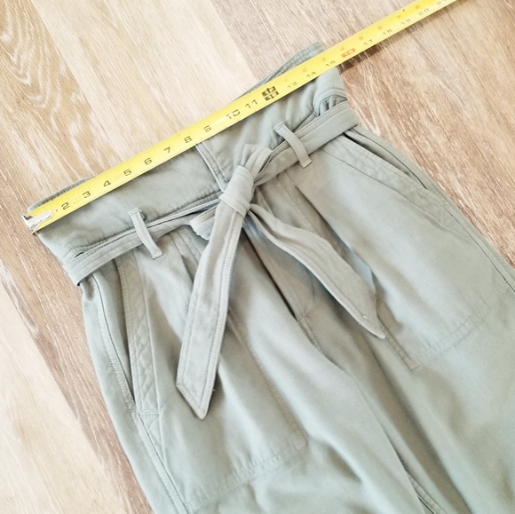 Citizens of Humanity Noelle Cropped Belted Relaxed Tapered Fit Paper Bag Waist - Picture 8 of 16